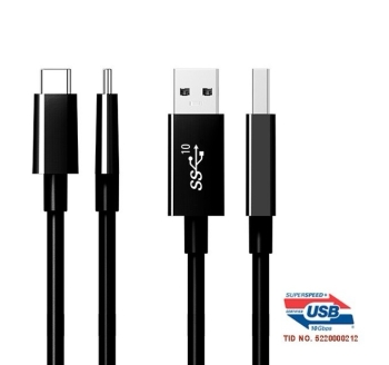USB3.1 Type C to A Cable (Black)