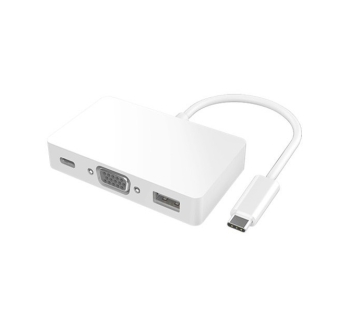 USB3.1 Type C to 3 in 1 (VGA+CF+AF) Dongle